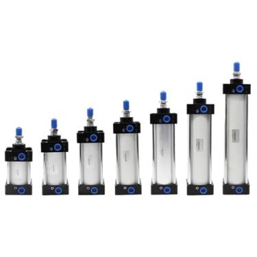 Imagem de Cilindro de ar padrão SC SC32/40/50/63 mm furo pequeno pistão cilindro pneumático 25/50/75/100/150/200/250 mm curso (curso de 175 mm, furo 63 mm)