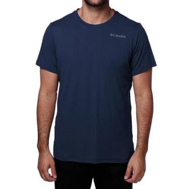 Imagem de Camiseta Masculina Columbia MC Basic Azul Marinho - 320373, G