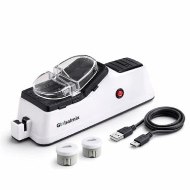 Imagem de Amolador Afiador Elétrico Facas Tesoura USB Bivolt Portátil