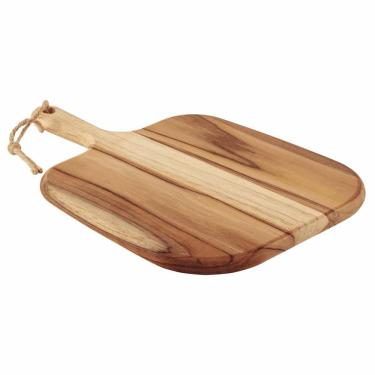 Imagem de Tábua Para Queijos e Frios Tramontina Provence Em Madeira Teca FSC Com Cabo 40x28 cm 13409351