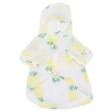 Imagem de GOWENIC Camisa de Poliéster para Animais de Estimação Com Punho Elástico Confortável à Prova de Sol Com Estampa de Frutas para Cães e Gatos, Proteção Solar Eficaz para Atividades Ao Ar Livre (XL)