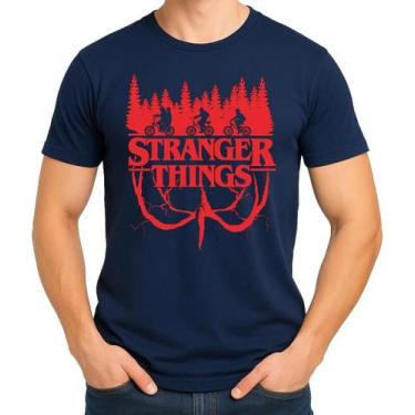 Imagem de Camiseta Camisa Blusa Masculina Feminina 100% Algodão SÉRIE Stranger T