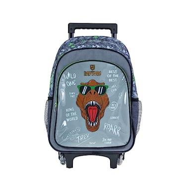 Imagem de Mochila com Carrinho Raptor Verde e Cinza BRW
