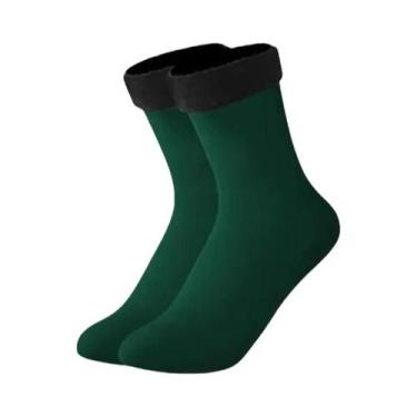 Imagem de Meias De Inverno De Lã Quente E Cashmere Para Mulheres E Homens, Térmi