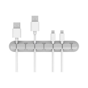 Imagem de Organizador De Cabos De Silicone Para Mesa, Suporte Para Cabos USB, Mo