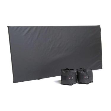 Imagem de Kit Par Caneleira Básica 1kg + 1 Colchonete Preto 90x42x2-Unissex