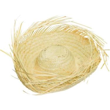 Imagem de Chapéu Junino Desfiado Natural - Pacote com 6 Unidades - TK Shopping