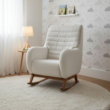 Imagem de Poltrona de Amamentação Balanço Zen Branco