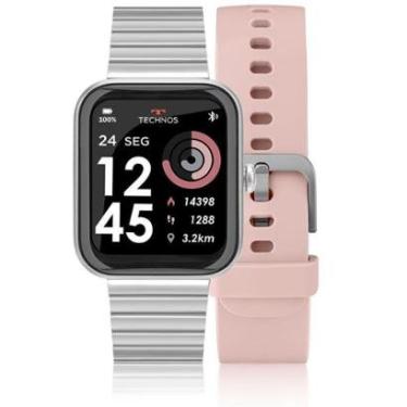 Imagem de Smartwatch Technos Connect MAX Prata e Rosa - TMAXAK/C7K TMAXAK/C7K-Unissex