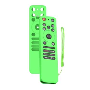 Imagem de Capa para LG MR25GA Original Remotes 2025, FJIASTB Capa protetora de silicone macio para crianças, à prova de choque, à prova d'água (verde)