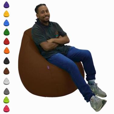 Imagem de Puff Pera Cheio Gigante Grande Almofadão Para Eventos Descanso Materia