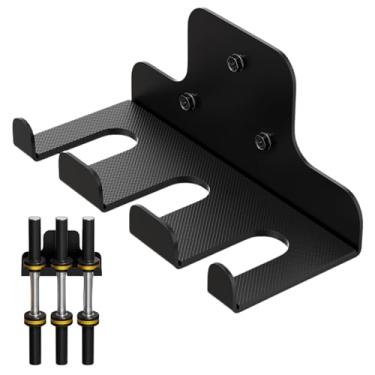 Imagem de Suporte Para Barra Olímpica, Gancho De Montagem Para Barra, Rack Para Halteres De Academia, Para Uso Em Casa Garagem No Fitness Exercício E Levantamento De Peso Com Kettlebell E