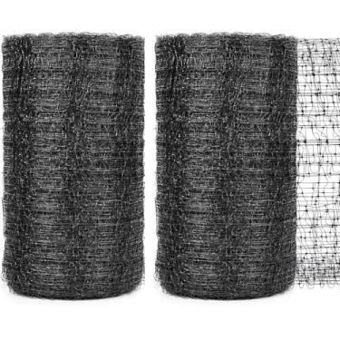 Imagem de Rede de pássaros para jardim de 19 x 30 metros, rede de proteção de jardim preta, barreira de rede de arame resistente, protege plantas, frutas, árvores de roedores, pássaros, cervos, aves, animais