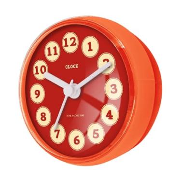 Imagem de Bothyi Relógio de parede para chuveiro, relógio de banheiro à prova d'água com ventosa forte para vaso sanitário, piscina e porta de geladeira, Style B