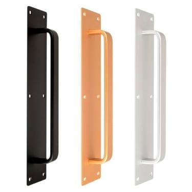 Imagem de Maçaneta da porta deslizante de alumínio, tração universal de hardware de metal, ferramenta multiuso para portas de entrada principais de madeira da janela(Gold)