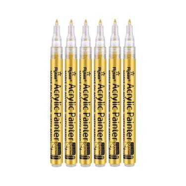 Imagem de Marcadores De Tinta Acrílica Em 4 Cores, 6 Peças/Conjunto, 0.7mm Extra