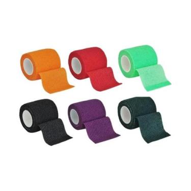 Imagem de Fita Adesiva Elástica Colorida Para Proteção Esportiva De Joelho, Torn