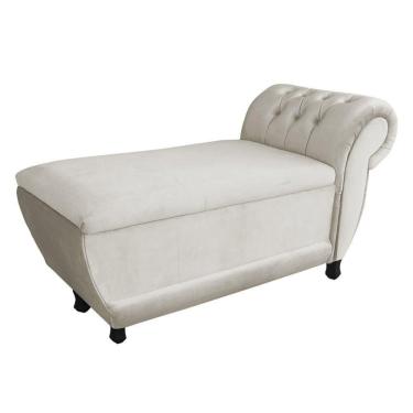 Imagem de Recamier Goya Veludo M11 - D`rossi Bege