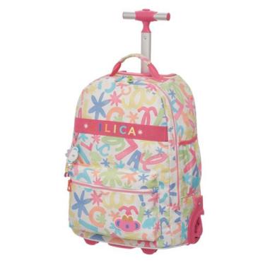 Imagem de Mochila de Rodinhas Tubo Com Alças Lilica Ripilica Lovit Florescer Pac