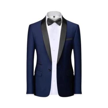 Imagem de Terno Slim Fit Masculino De Alta Qualidade Para Casamento, Traje Forma