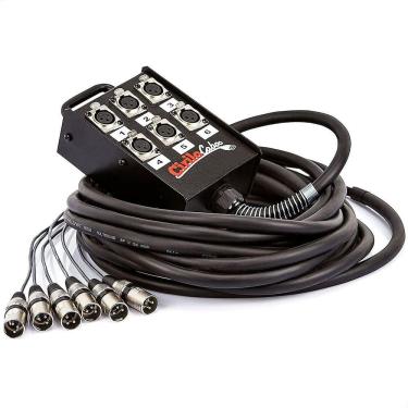 Imagem de Medusa P Mesa De Som 6 Vias Com Conectores Cirilo Cabos 40m