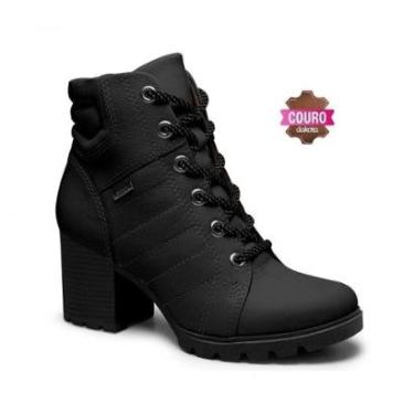 Imagem de Bota Coturno Salto Bloco Em Couro Dakota G4564 Feminino-Feminino