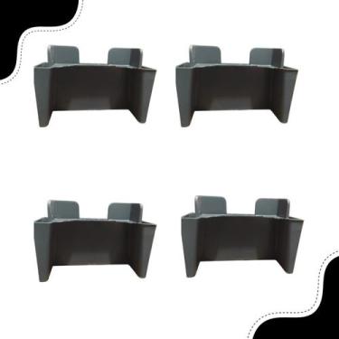 Imagem de Pé Para Móveis Kit 25 Pezinho Protetor Guarda Roupa Rack Armário Cômod