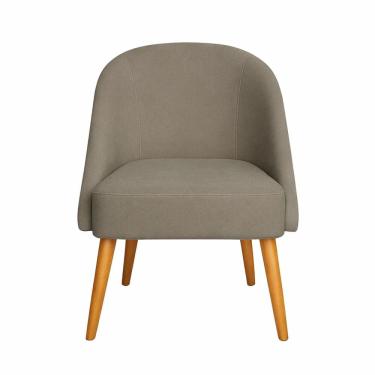 Imagem de Banqueta Poltrona Lua Cappuccino Para Recepção Atendimento Penteadeira