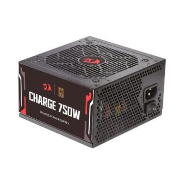 Imagem de Fonte Gamer Redragon Charge, 750W, ATX, 80 Plus Bronze, Preto - FRC-75