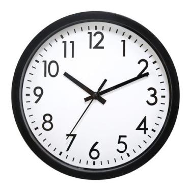 Imagem de Relógio de Parede 20cm Preto e Branco - Laradore Silencioso
