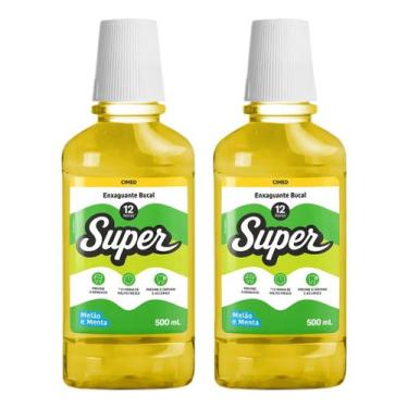 Imagem de Kit 2x Enxaguante Bucal Super 12h Melão e Menta 500ml - Cimed