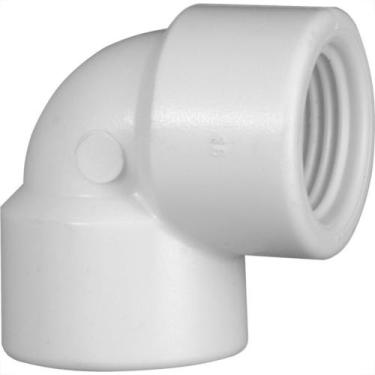 Imagem de Cotovelo Branco Krona Rosca Rosca 90 X 3/4'' 257 - Kit C/20, Branco