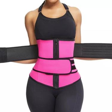Imagem de Cinta Modeladora Térmica 2XG - Efeito Sauna - Neoprene e Elastano - Para Atividades Físicas - Tamanho 80-85cm