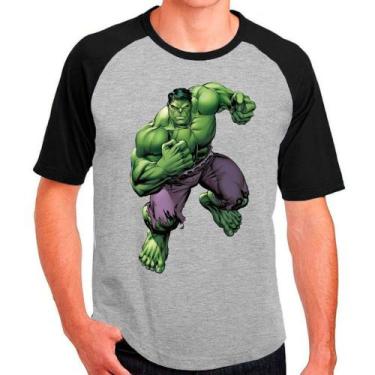 Imagem de Camiseta heróis hulk batman capitão américa coringa deadpool camisa ma