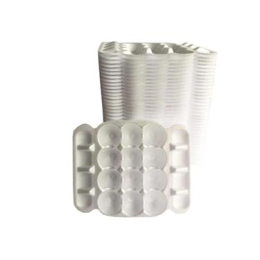 Imagem de Bandeja De Isopor 12 Ovos 24X20Cm - Branca - Ultra C/200