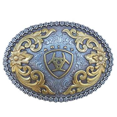 Imagem de Fivela Importada Ariat Oval A37005 Cor:Prata, Prata