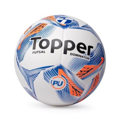 Imagem de Bola Topper Futsal Dominator Laranja Azul-Unissex