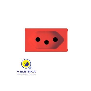 Imagem de Modulo tomada 2p+t  20a vermelha ilus siemens