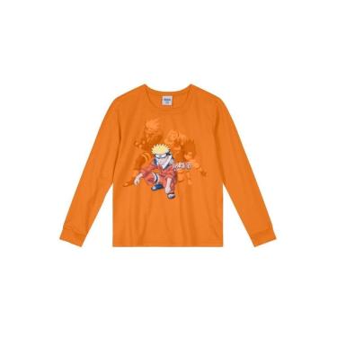 Imagem de Camiseta Naruto Em Malha Infantil Unissex Brandili-Masculino