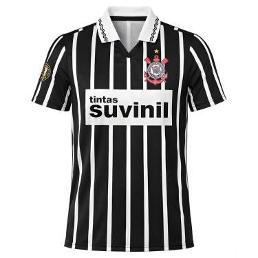 Imagem de Camisa Masculina Corinthians Retrô Suvinil 1995-Masculino