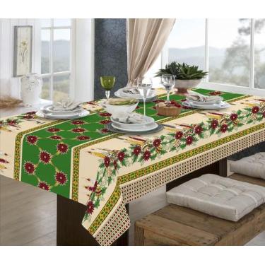 Imagem de Toalha De Mesa Quadrada 4 Pessoas Flores 1,50 M 54% Algodão - Beatriz 