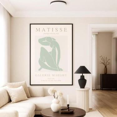 Imagem de Canvas Matisse Papiers Découpés Mulher 40X30Cm Mold Branca - Quadros O