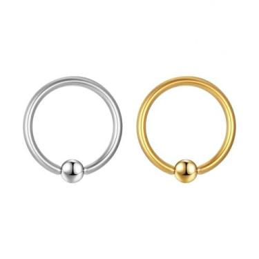 Imagem de Piercing Captive Aço Cirúrgico 316L PVD Ouro Bola Cor:DouradoTamanho:1