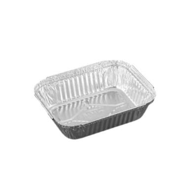 Imagem de Bandeja aluminio pra viagem 220ml c.100 und - UNIÃO EMBALAGENS, Branco