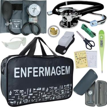 Imagem de Kit Enfermagem Top Cores Premium Completo Estagio - Love Saude, GRAFIT