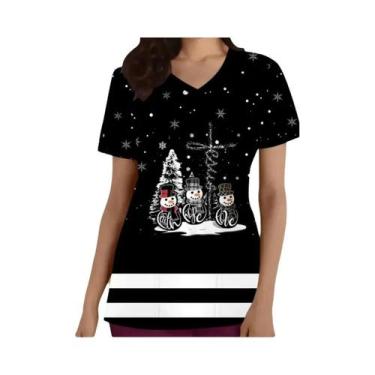 Imagem de Camisetas Masculinas Com Decote Em V S-3XL, Roupas De Trabalho, Tabela