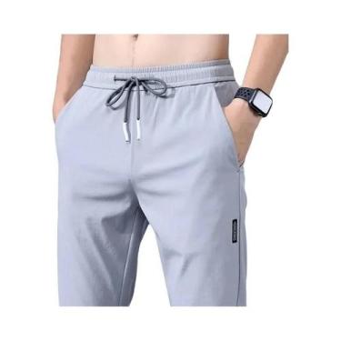 Imagem de Calças Masculinas De Seda Gelada Para Negócios E Casual, Verão 2023, P