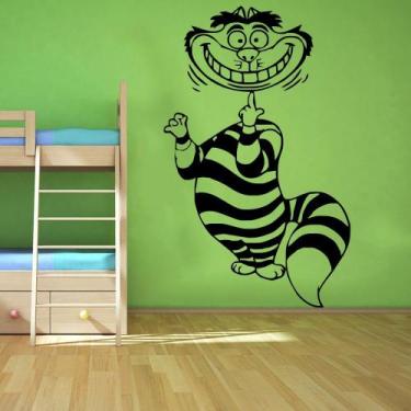 Imagem de Adesivo de parede Cheshire Cat para decoração de quarto ou berçário - 
