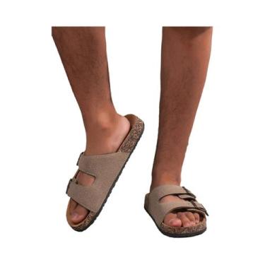 Imagem de Sandálias Planas Vintage Casuais Para Meninos Adolescentes, Slip-On, C