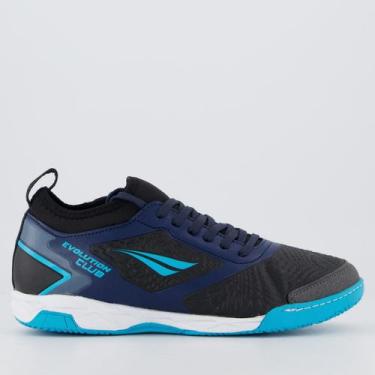 Imagem de Chuteira Penalty Evolution Club Futsal Marinho e Turquesa, 39